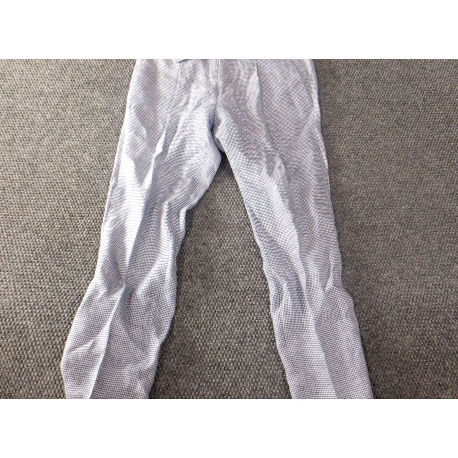 Vintage Tessuti Womens Pants 32 Blue Plaid Straight Chino Casual VINTAGE? Size 24" / US 00 / IT 34 - 7 Thumbnail