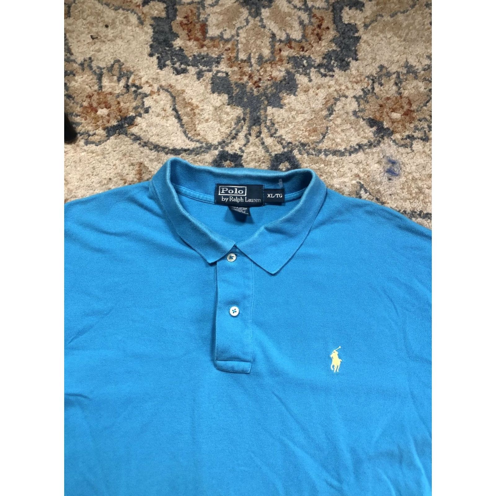 Polo Ralph Lauren Polo Ralph Lauren Polo Shirt Mens XL Blue Pony Logo 100% Cotton Short Sleeve Shirt Polo Polo Ralph Lauren XL Mens Blue Polo Shirt Size US XL / EU 56 / 4 - 2 Thumbnail