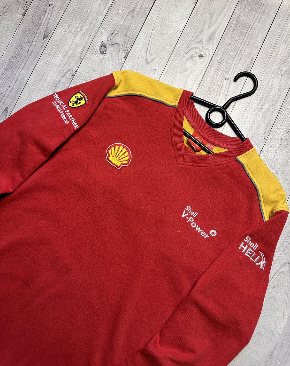 Ferrari × Vintage Vintage Ferrari shell big logo racing sweatshirt size S Size US S / EU 44-46 / 1 - 3 Thumbnail