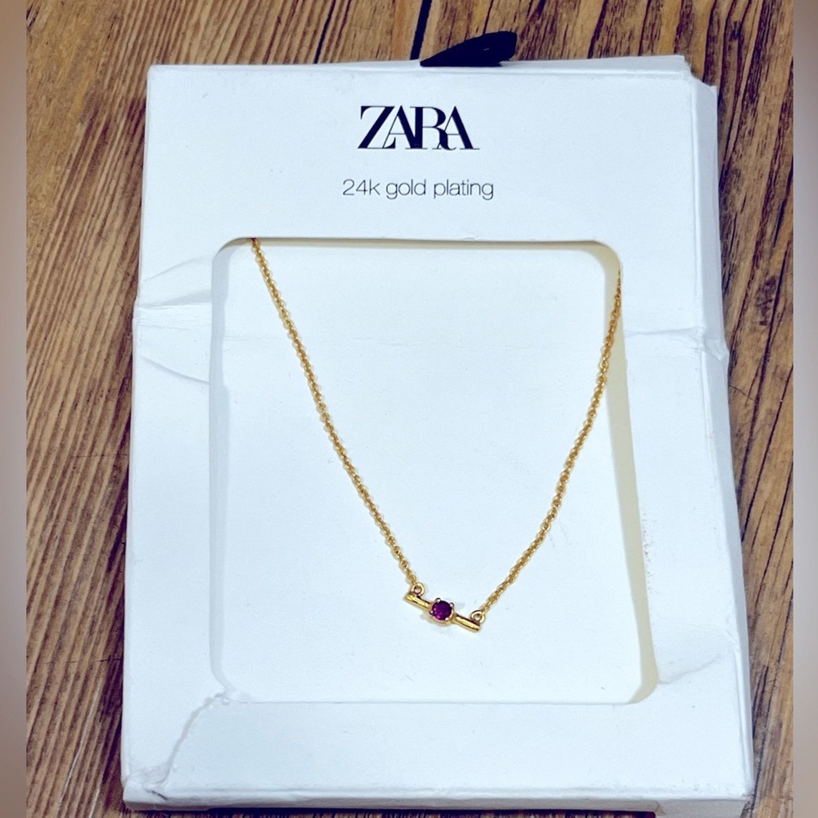Zara NWT ZARA 24K GOLD PLATED JEWEL CHAIN Size ONE SIZE - 3 Thumbnail