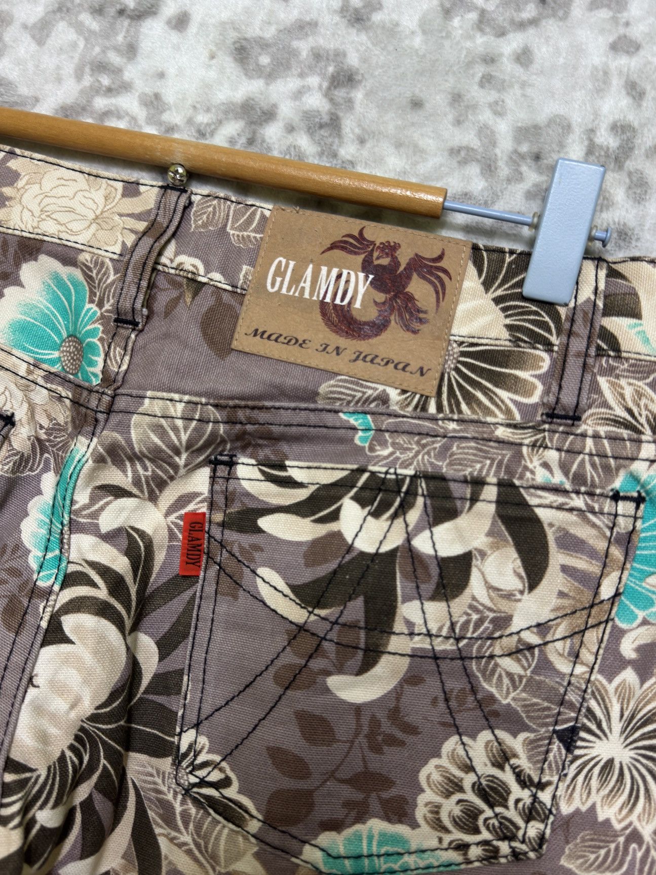 Hysteric Glamour Flare Glamdy Floral Printed Pants Turquoise Accents Size US 30 / EU 46 - 14 Thumbnail
