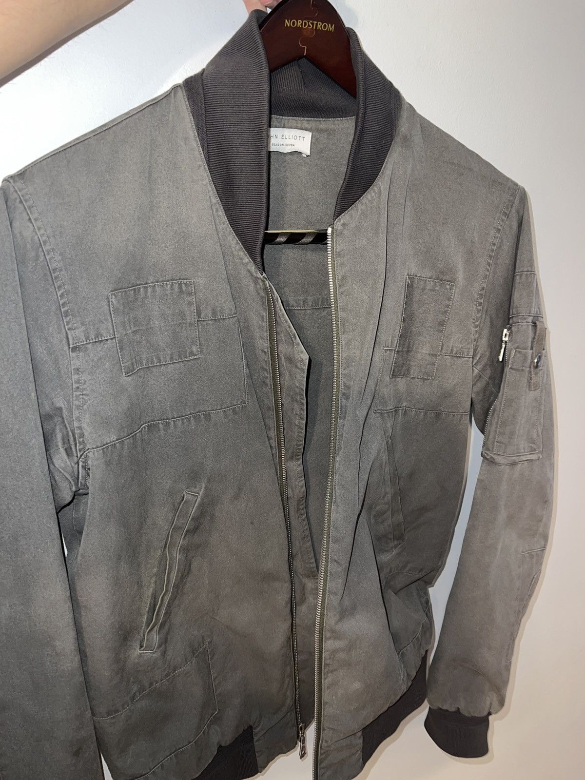 John Elliott Paneled Flight Jacket - Washed Black Size US M / EU 48-50 / 2 - 5 Thumbnail