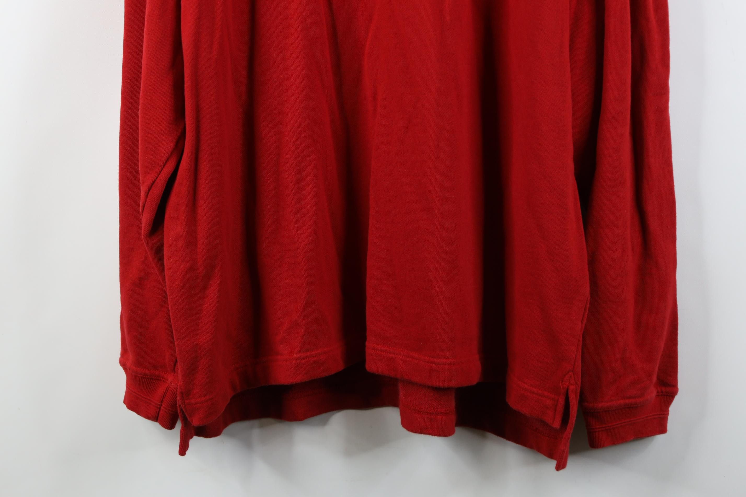 Nautica Vintage 90s Nautica Marine French Terry Sweatshirt Red Size US L / EU 52-54 / 3 - 3 Thumbnail