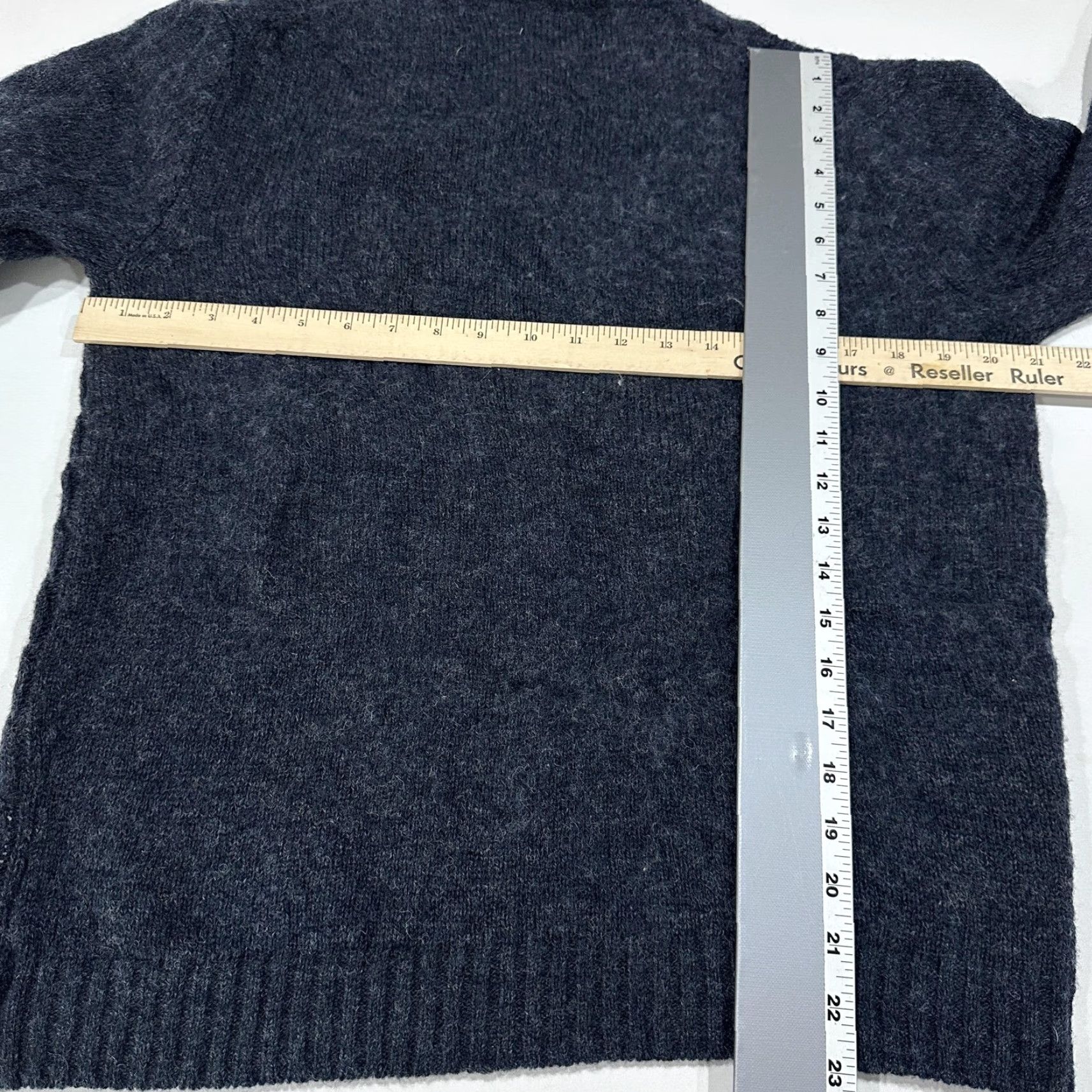 Vintage LINE OF TRADE Sweater Womens M Blue Cable Knit Crewneck Wool Knit Pullover Casual Womens M Blue Cable Knit Crewneck Wool Knit Pullover Size M / US 6-8 / IT 42-44 - 5 Thumbnail