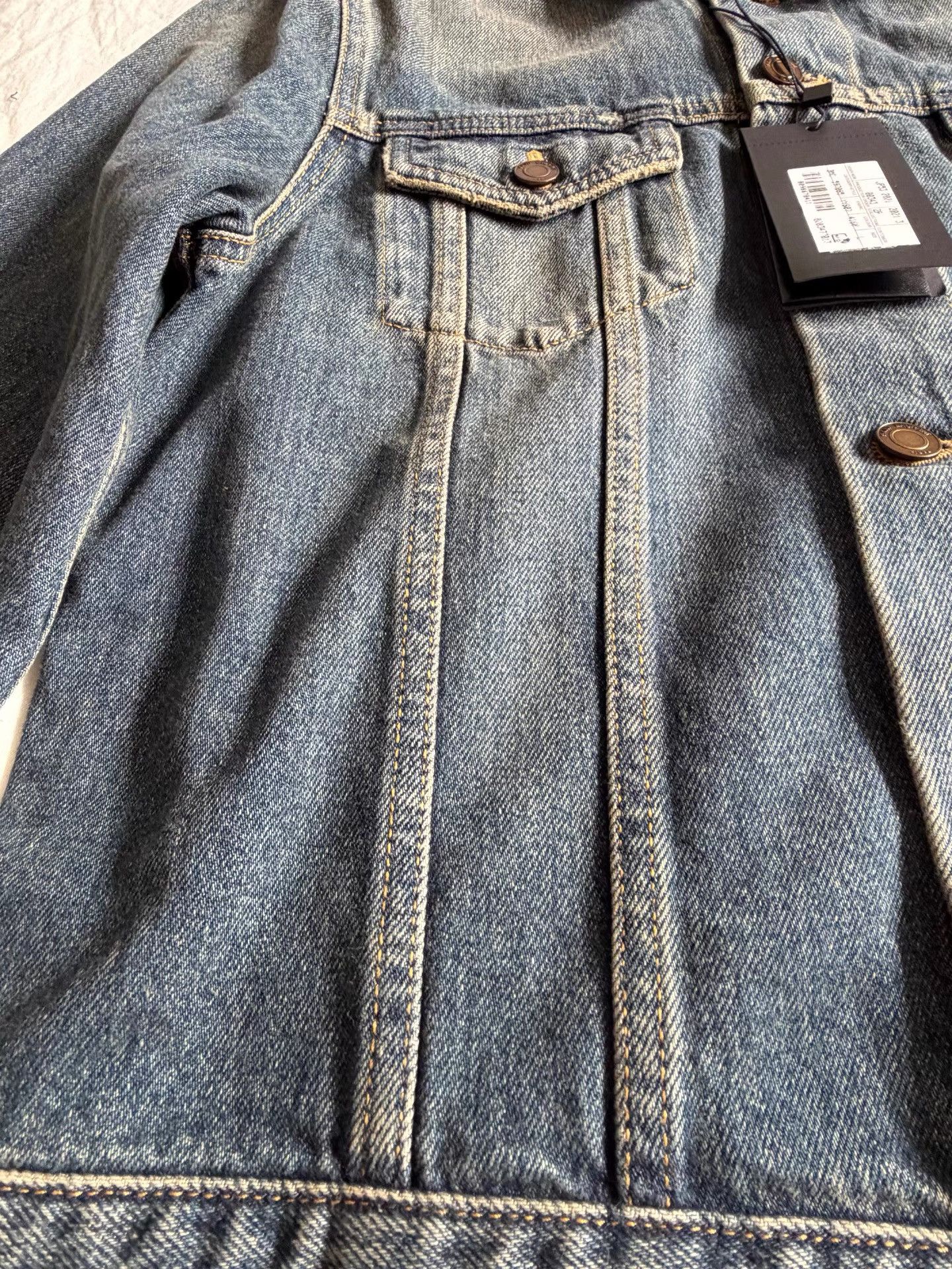 Saint Laurent Paris Saint Laurent Unisex Denim Jacket K33 Size US L / EU 52-54 / 3 - 6 Thumbnail