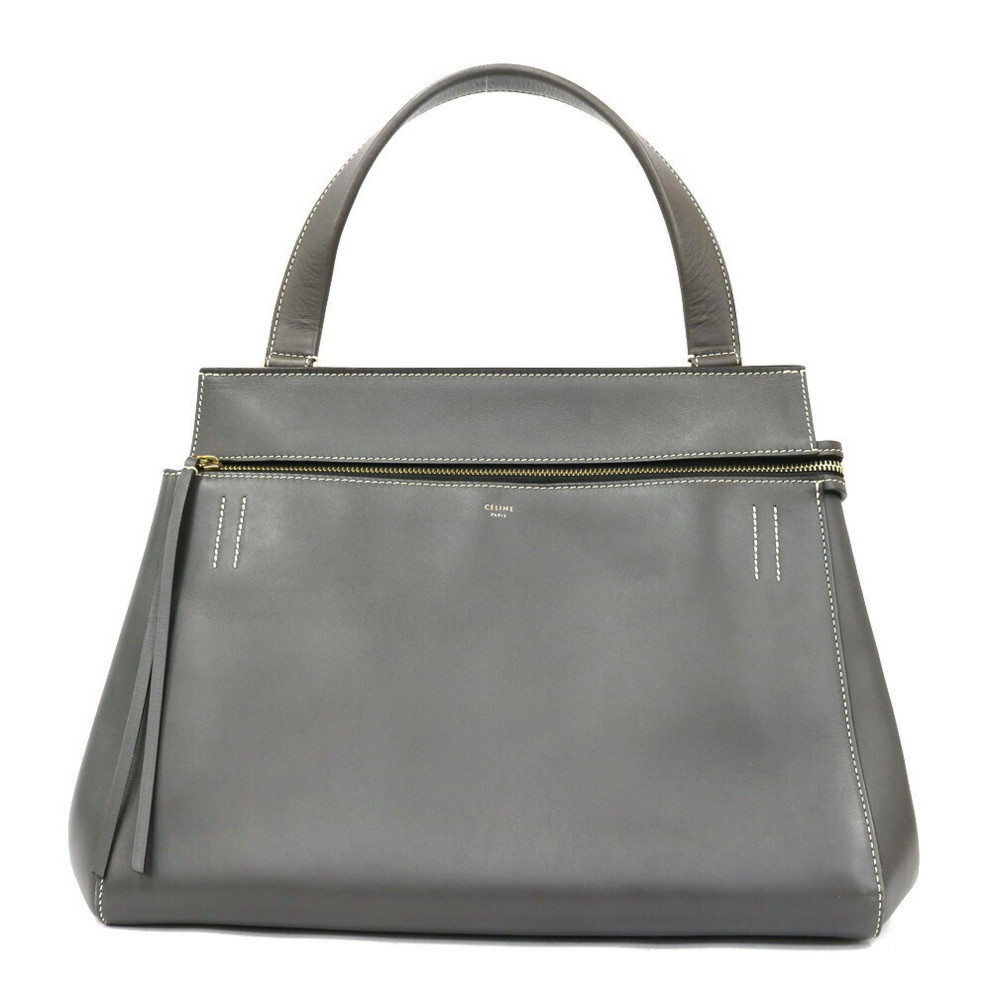 image of Celine Handbag Edge Gray Ladies in Black, Women's