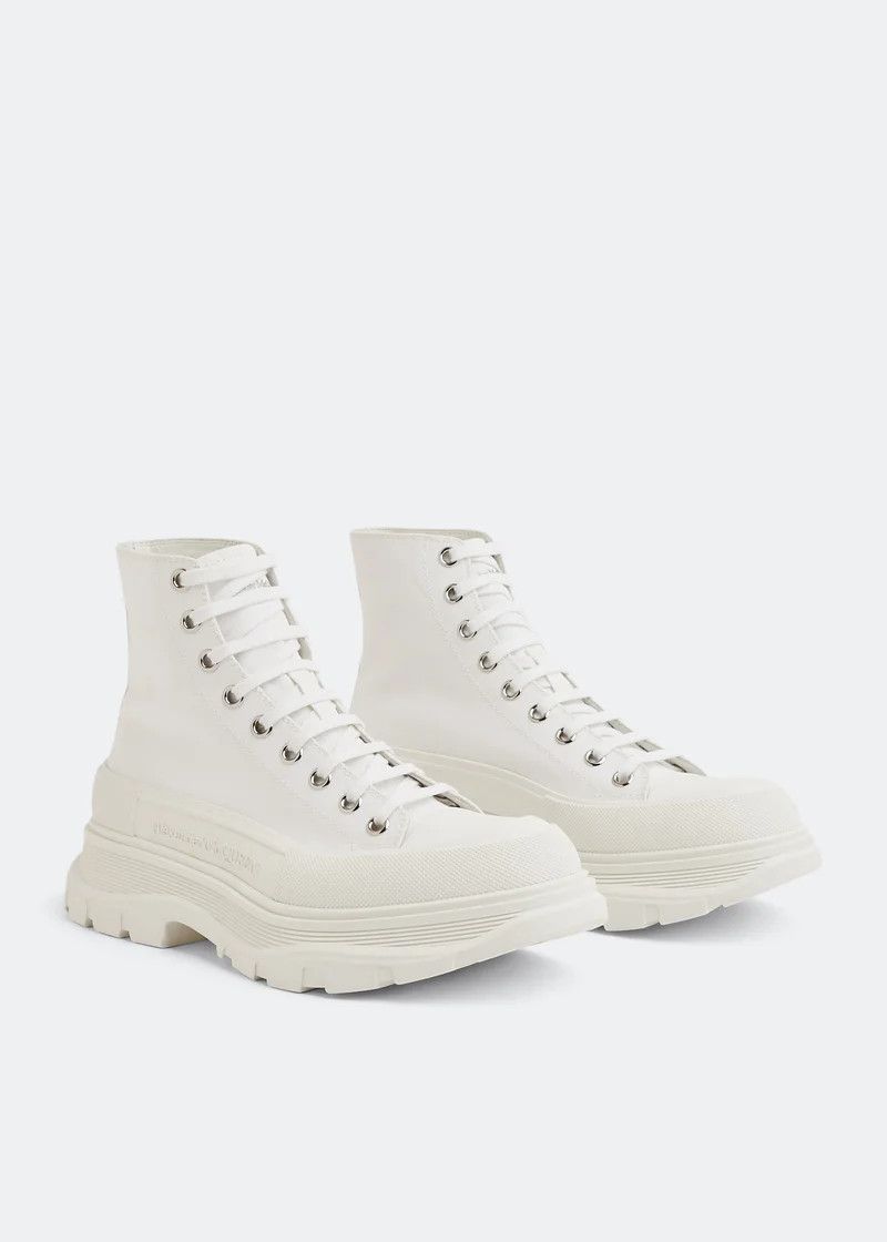 Alexander McQueen o1w1db10725 Tread Slick Boot in White Size US 13 / EU 46 - 4 Thumbnail