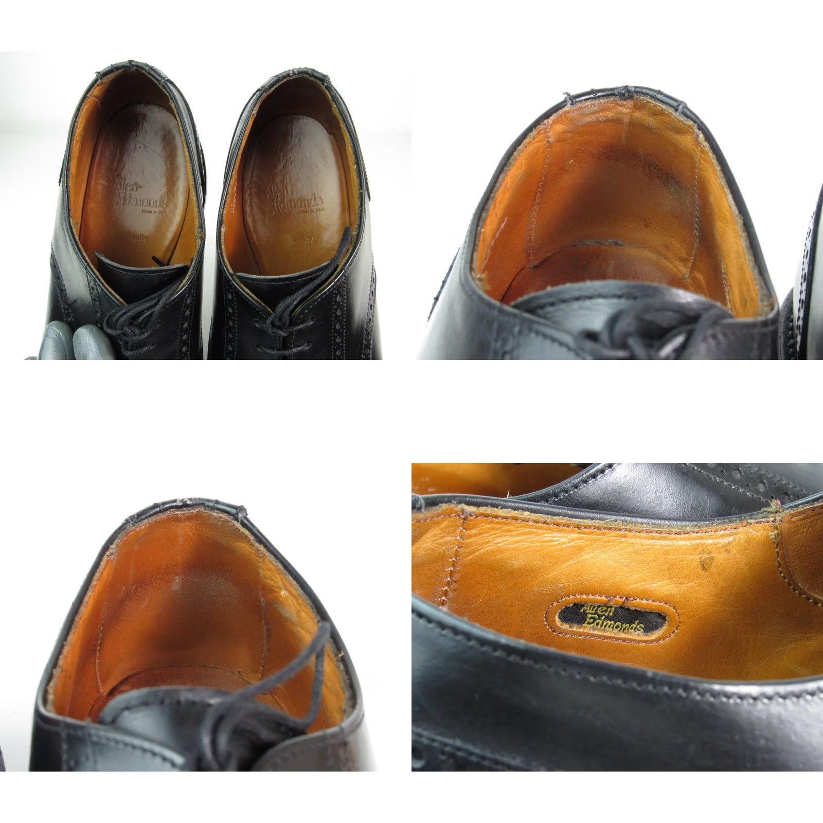 Allen Edmonds Allen Edmonds Bentley Mens Lace-Up Leather Black Cap-Toe Oxford Size 10.5D Size US 10 / EU 43 - 9 Thumbnail