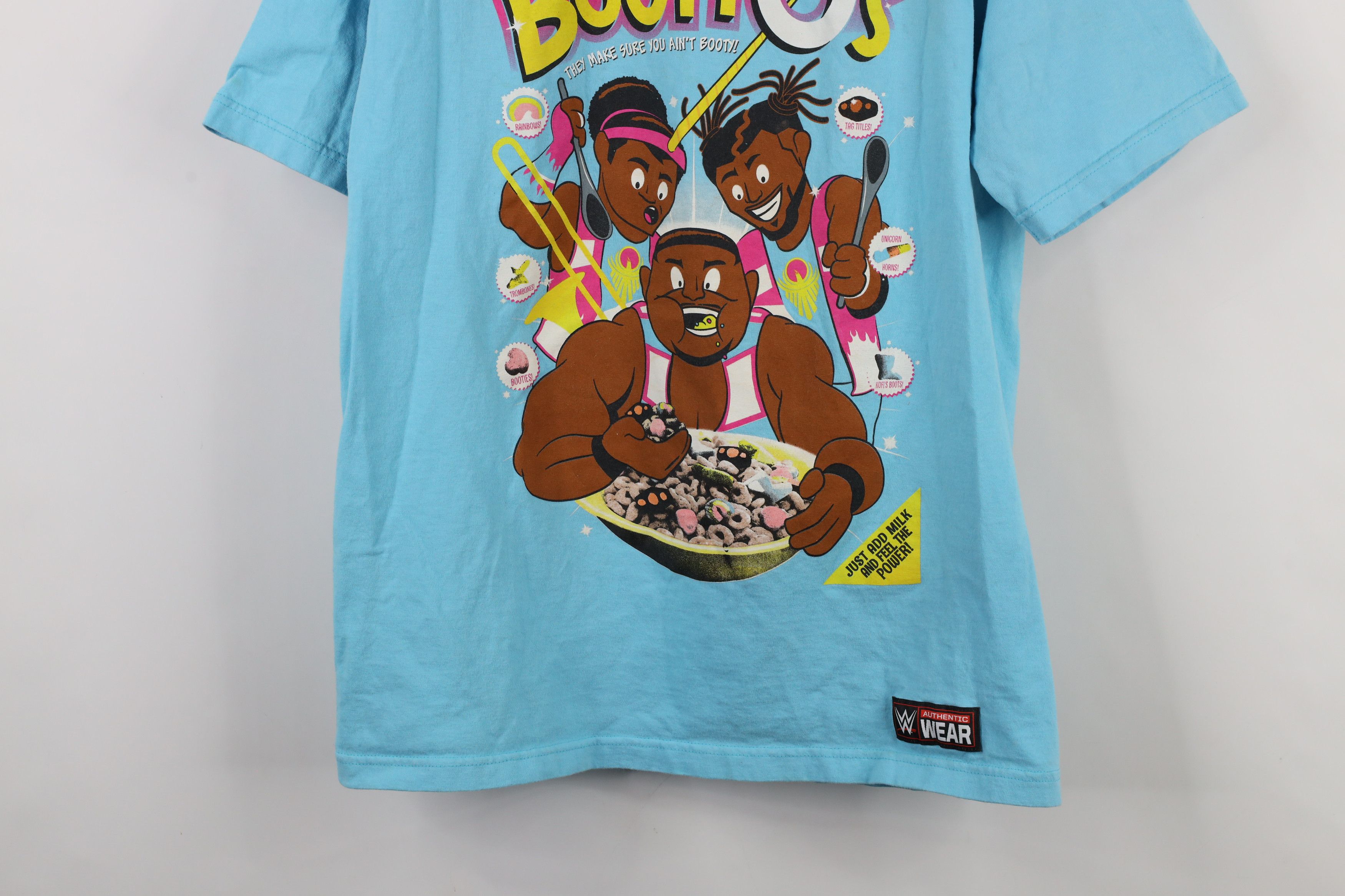 Vintage Y2K WWE Wrestling BootyO's Cereal The New Day T-Shirt Blue Size US L / EU 52-54 / 3 - 3 Thumbnail