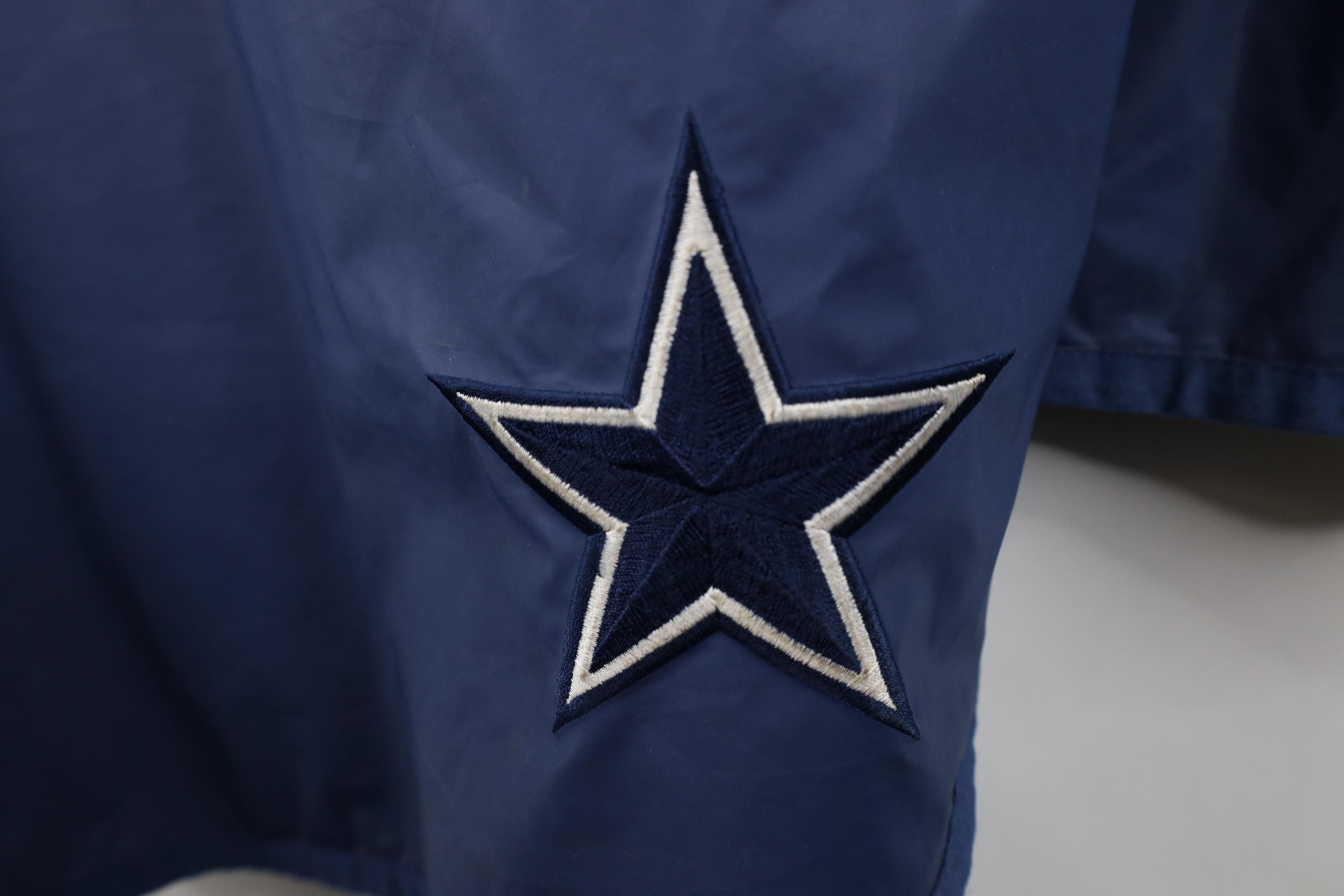 Nike Vintage 90s Nike Pro Line Cowboys Hooded Rain Jacket Size US L / EU 52-54 / 3 - 18 Thumbnail