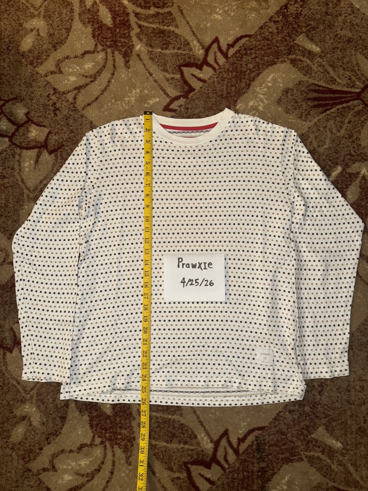 Supreme Supreme Polka Dot Long Sleeve FW09 Size US M / EU 48-50 / 2 - 4 Thumbnail