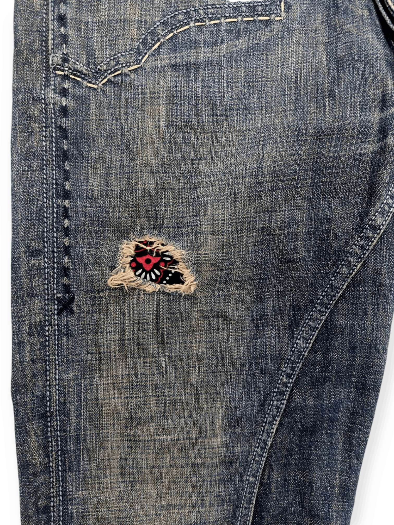 Antik Denim × If Six Was Nine Flared💥 Vintage Antik Denim Embroidered Denim Jeans Size US 31 - 11 Thumbnail