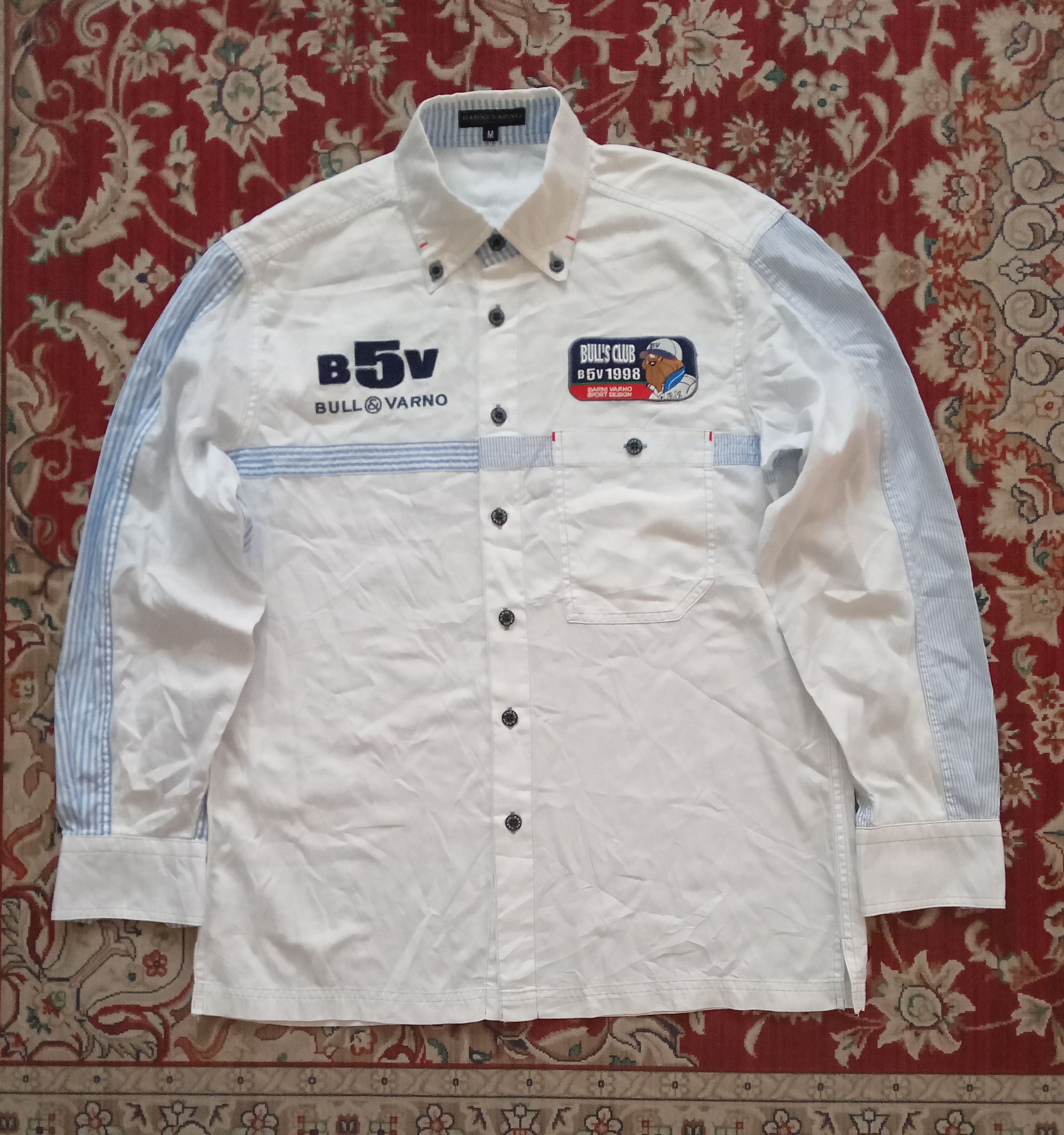 Japanese Brand Barni Varno Button up Shirt Size US M / EU 48-50 / 2 - 1 Thumbnail