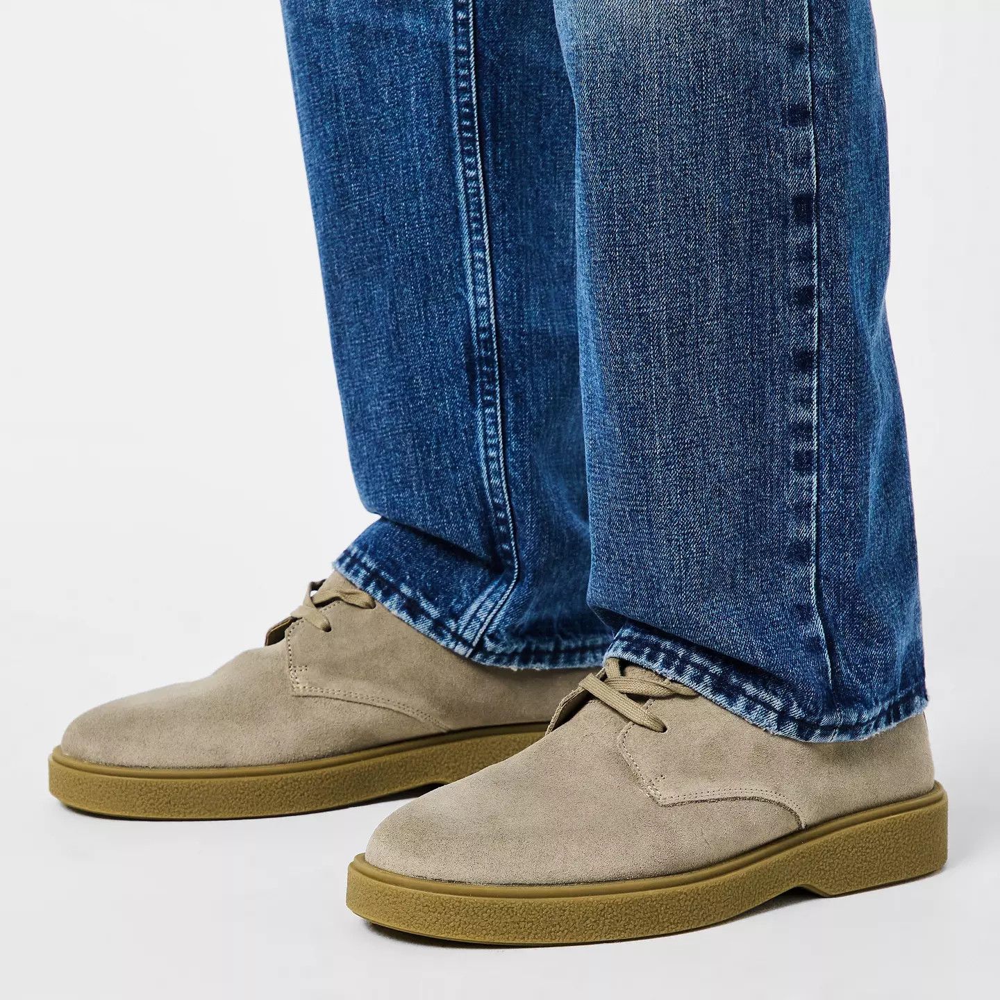 Calvin Klein o1g2r1mq0426 Suede Desert Boots in Beige Size US 10 / EU 43 - 3 Thumbnail