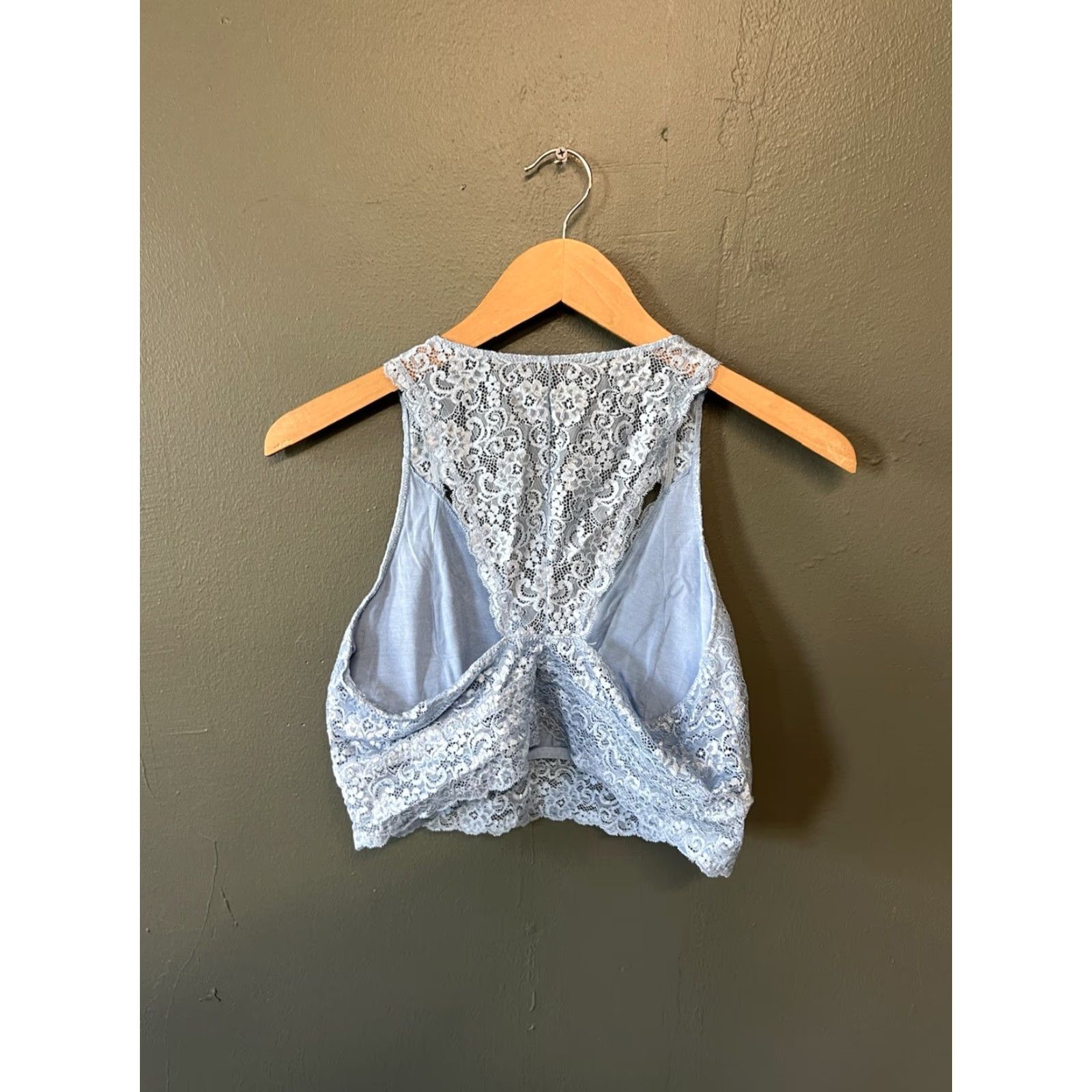 Vintage Soma Womens Bralette Sleeveless Laced Size XL Blue Size ONE SIZE - 2 Thumbnail