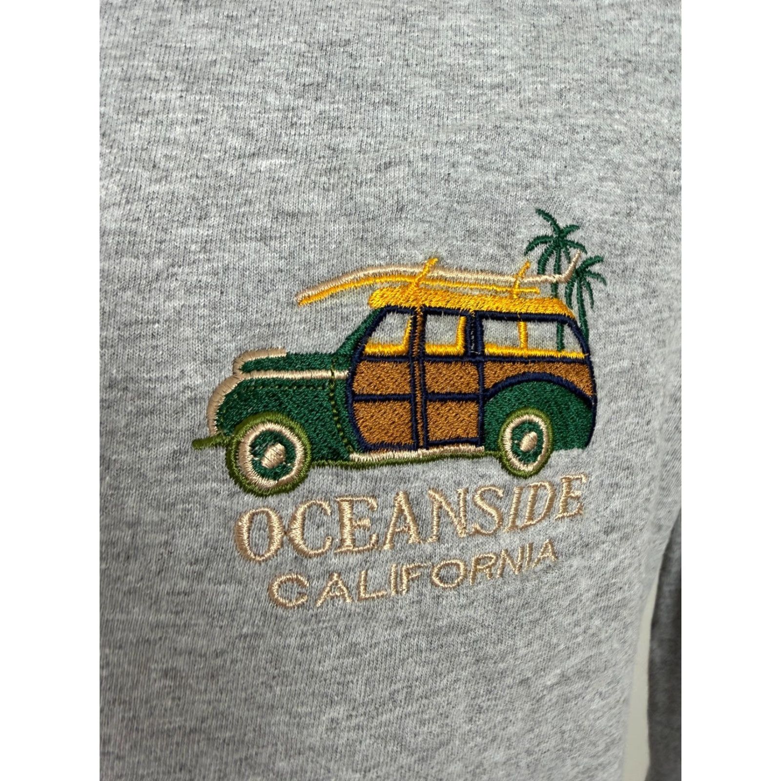 Vintage Oceanside California Shirt Medium Embroidered Surf Beach Travel Woody Wagon Car Size US M / EU 48-50 / 2 - 5 Thumbnail