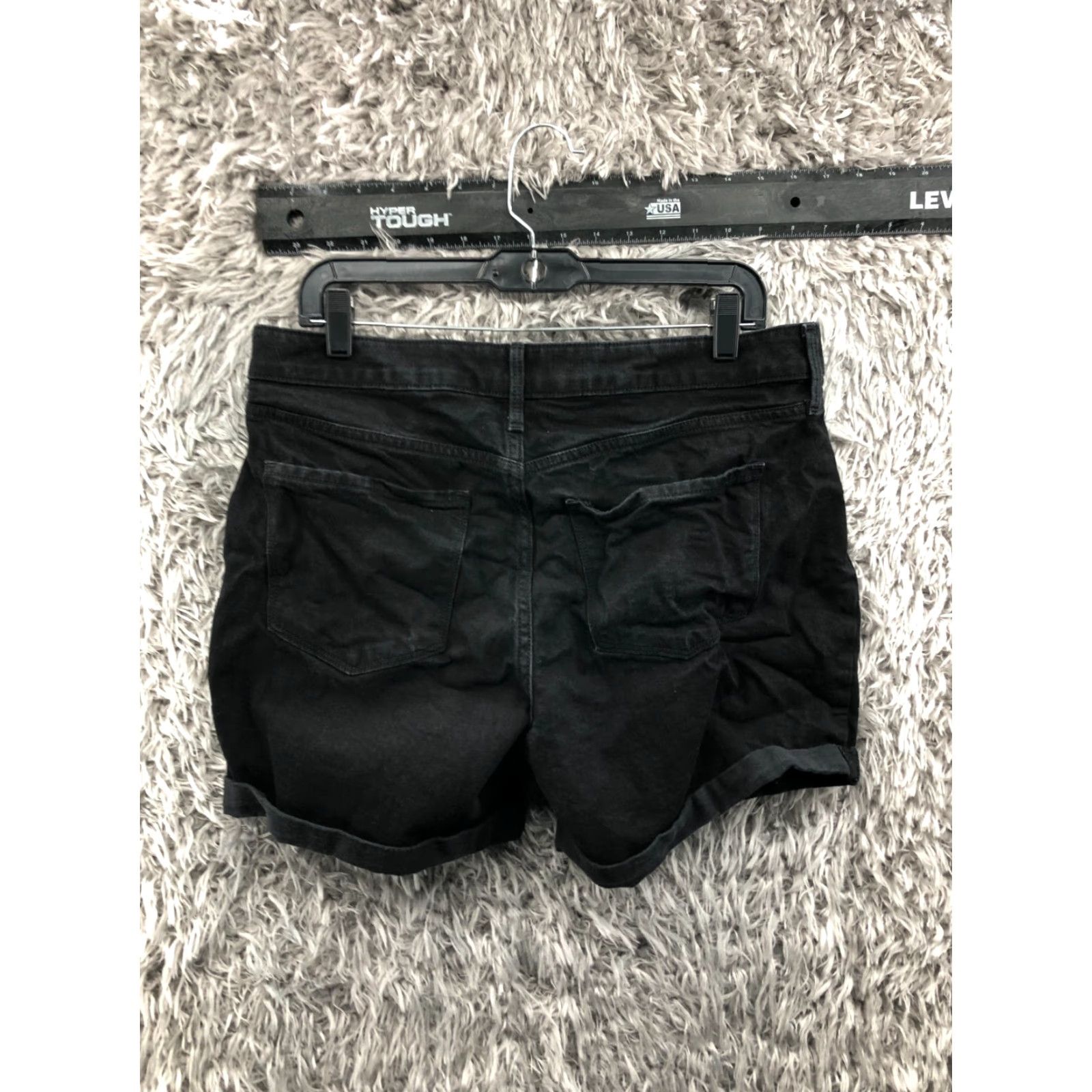 Old Navy VINTAGE Old Navy Bermuda Shorts Womens Size 12 Mid Rise Dark Wash Black Size 34" / US 12 / IT 48 - 4 Thumbnail