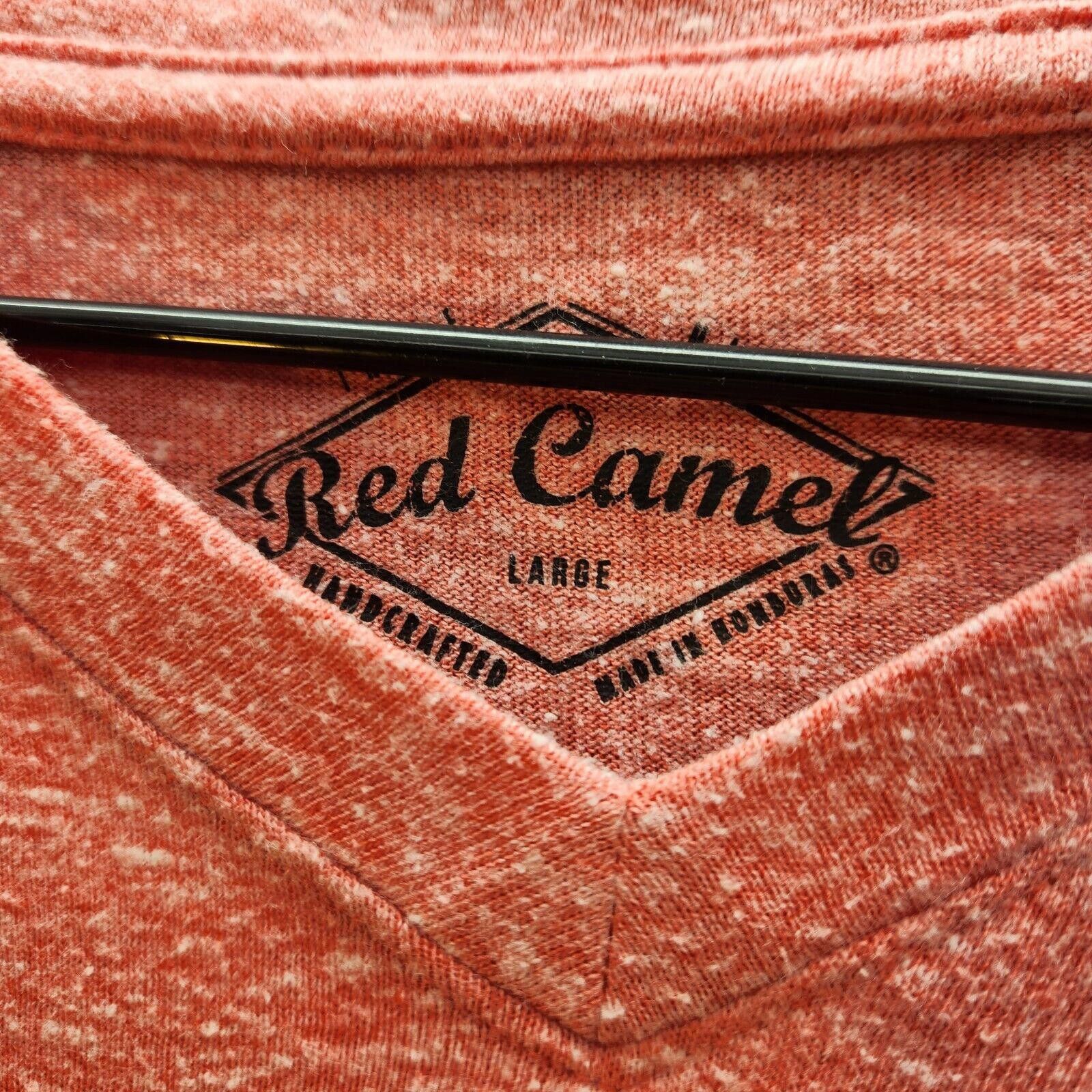 Designer Red Camel V-neck Tshirt Gaming Mens Size Large Size US L / EU 52-54 / 3 - 3 Thumbnail