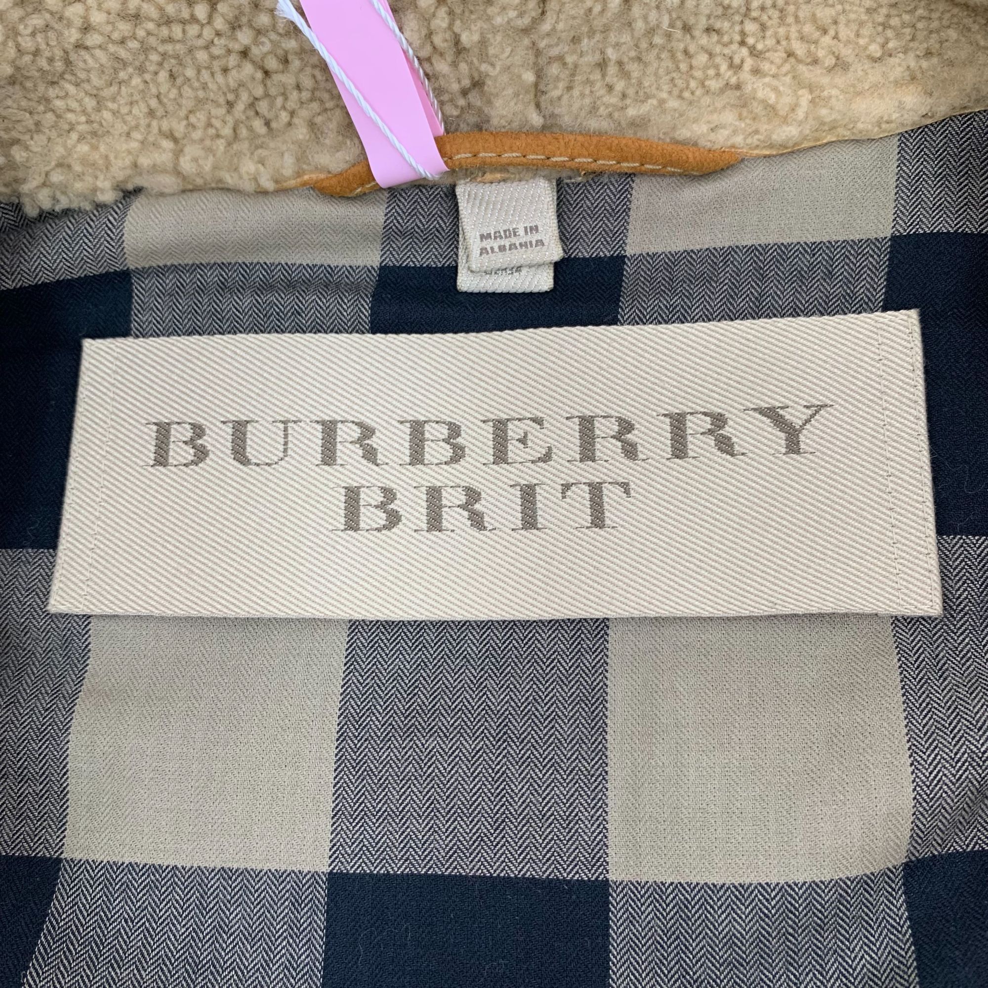 Burberry Burberry Brit Womens Brown Shearling Lambskin Jacket Size S Size S / US 4 / IT 40 - 2 Thumbnail