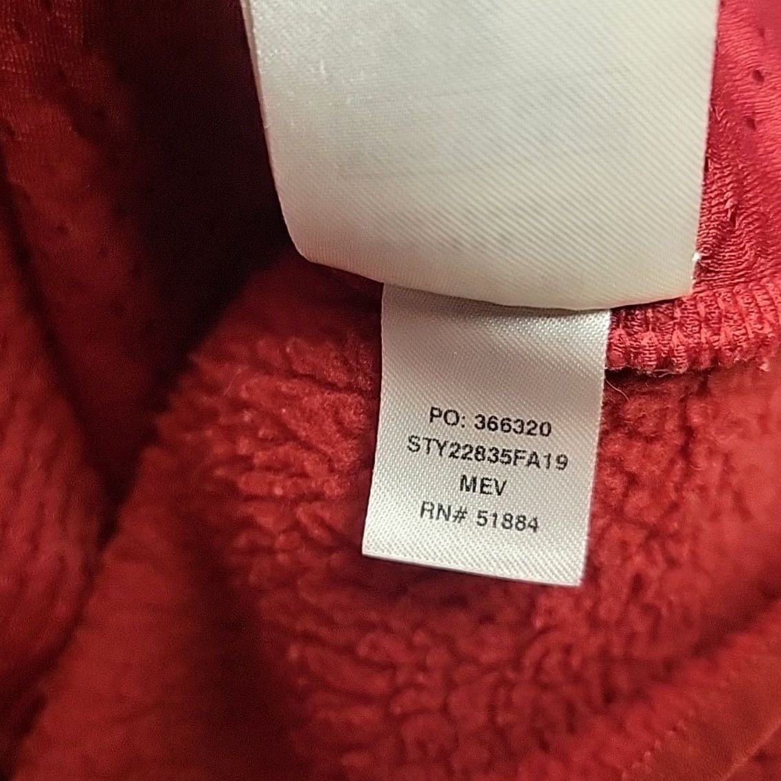 Patagonia VINTAGE Patagonia Jacket Mens M Red Retro Pile Maroon Zip Fleece Pullover Outdoor Gorp Size M / US 6-8 / IT 42-44 - 5 Thumbnail