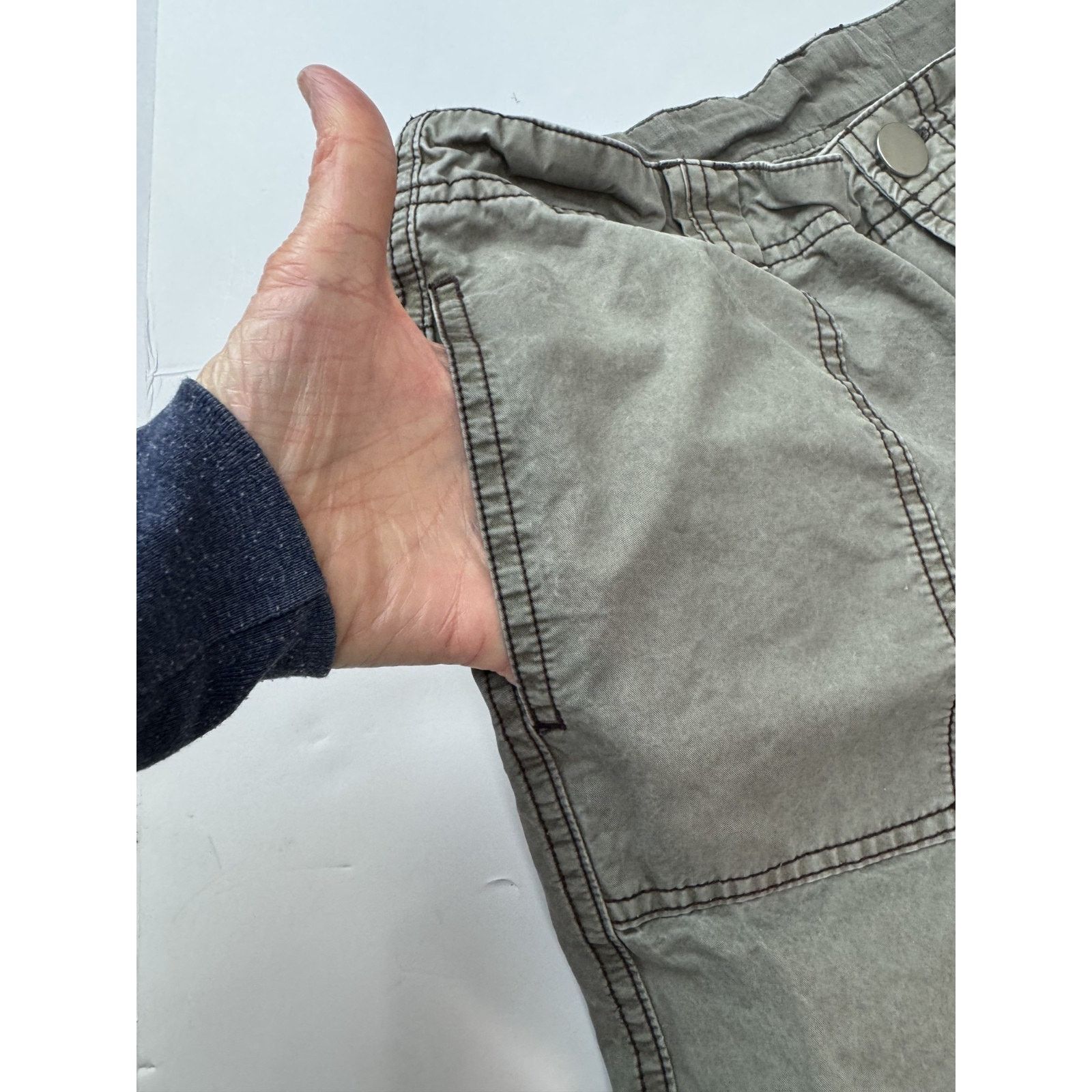 Free People Free People The Thing Is Low Rise Utility Cargo Pants Gray 0 Size 25" / US 0 / IT 36 - 8 Thumbnail
