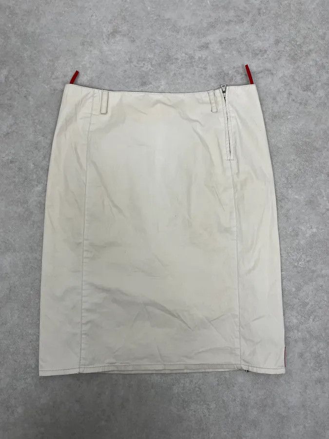 Prada Prada White Utility Multi Zips Skirt Size 30" / US 8 / IT 44 - 4 Thumbnail