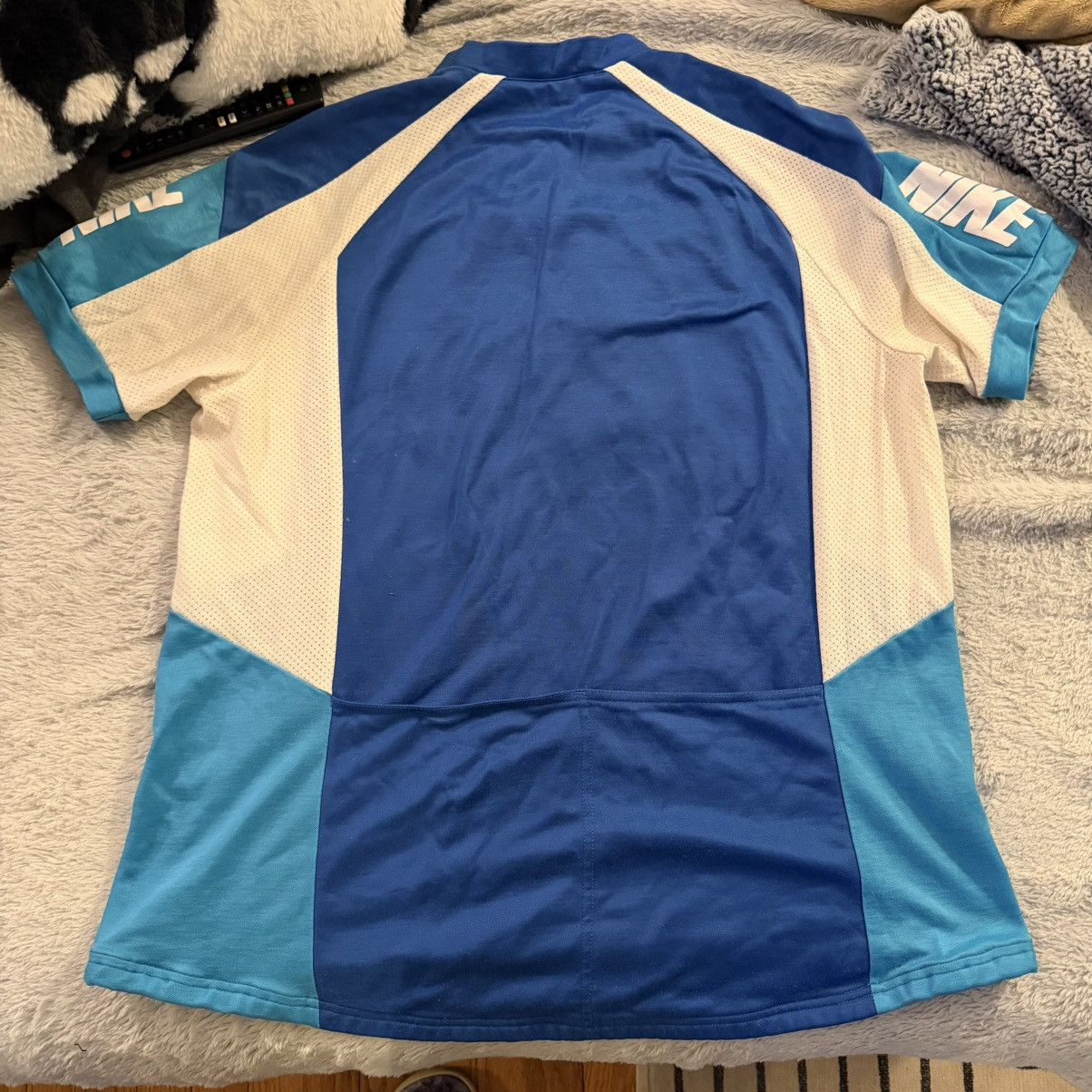 Nike Vintage Nike 80s Cycling Jersey Blue White Size US L / EU 52-54 / 3 - 4 Thumbnail