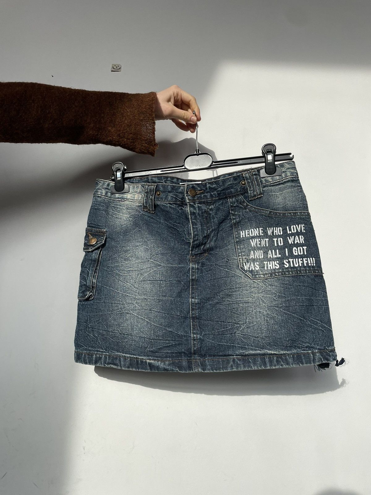Diesel × Japanese Brand × True Religion Denim Y2K mini skirt Diesel style Size 36" / US 14 / IT 50 - 1 Thumbnail