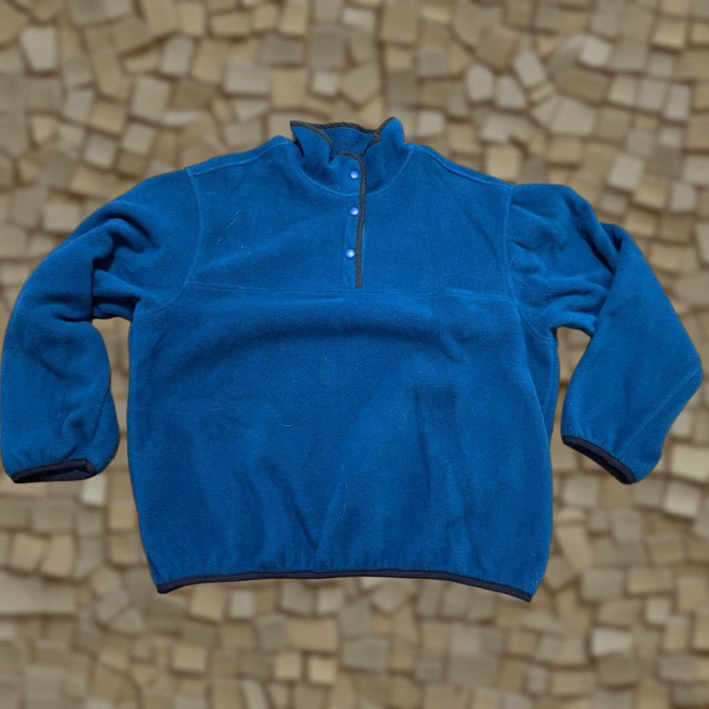 Vintage VINTAGE Woolrich Sweater Men L Blue 1/4 Buttons Fleece Pullover Casual Regular Size US L / EU 52-54 / 3 - 1 Thumbnail