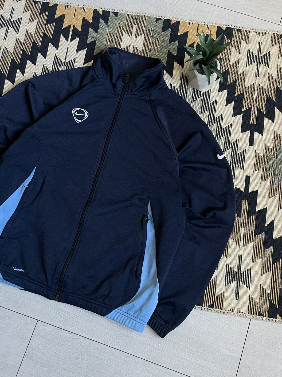 Other Vintage 90’s Nike Drill Swoosh Track Top Size US S / EU 44-46 / 1 - 3 Thumbnail