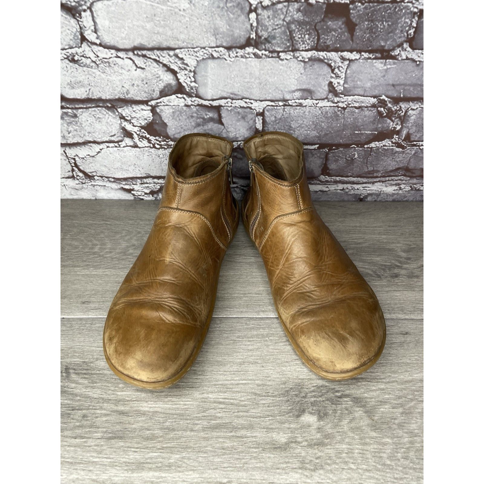 Birkenstock Birkenstock Boots Brown Leather Ankle Zip Comfort Walking Sh Size US 9.5 / IT 39.5 - 5 Thumbnail