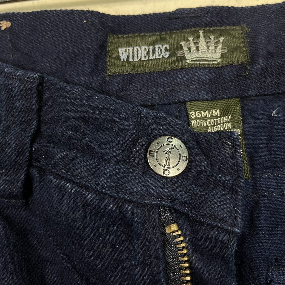 American Apparel Vintage Wideleg Dark Blue Denim Jeans Size US 35 - 16 Thumbnail