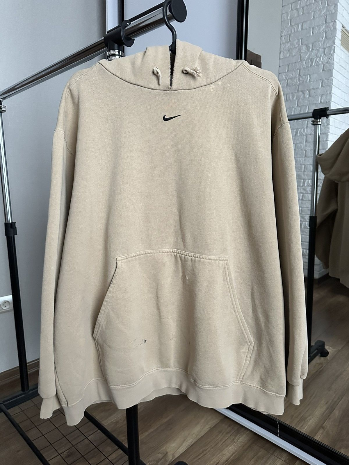 Nike Nike Vintage Hoodie Pullover Center Swoosh 90s USA Size US XL / EU 56 / 4 - 1 Thumbnail