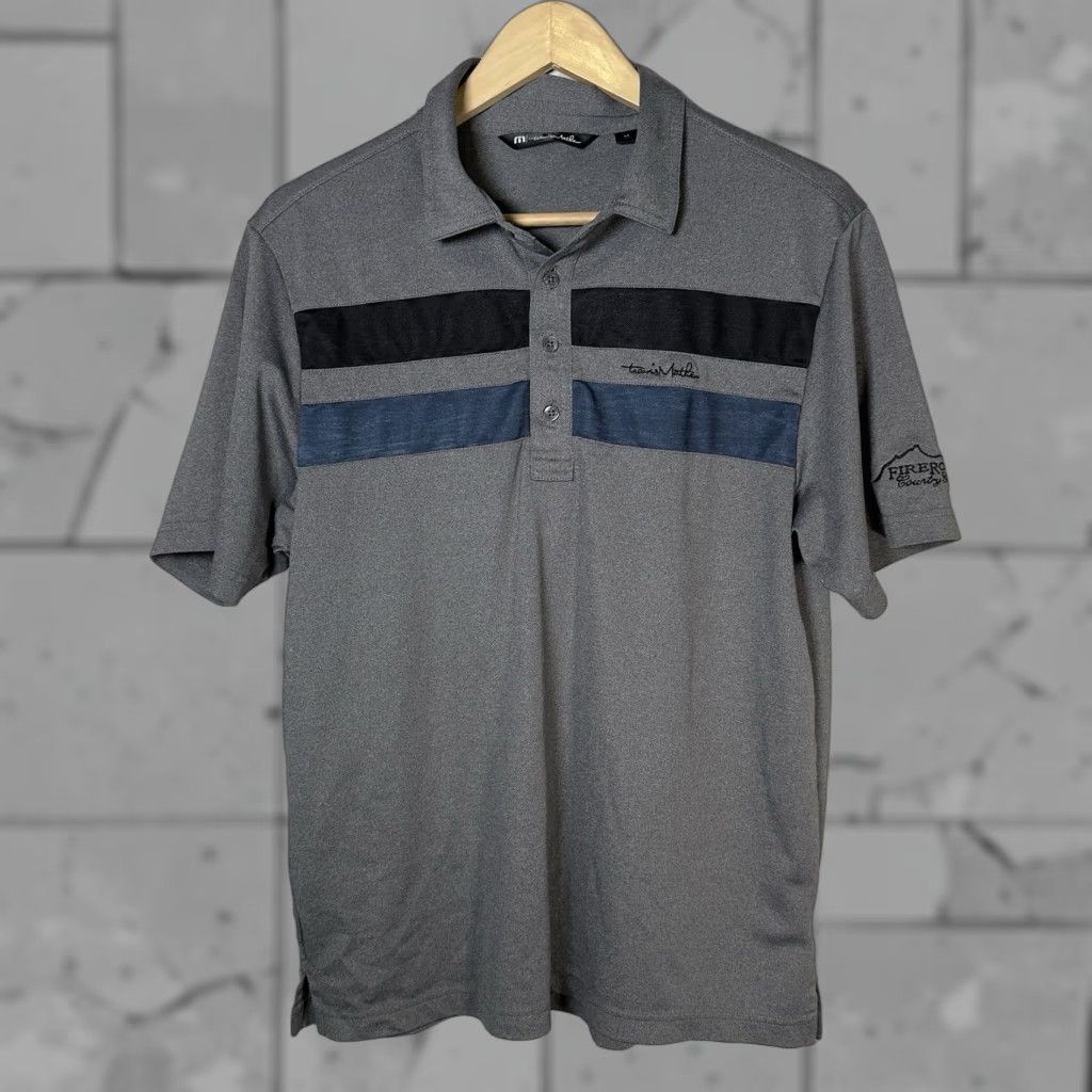 TravisMathew TRAVIS MATHEW Gray Firerock Country Club Polo Shirt Mens Size M Size US M / EU 48-50 / 2 - 1 Thumbnail