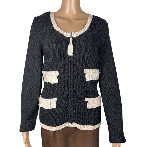 Anthropologie Anthropologie Sleeping On Snow Wool Knit Vip Cardigan Size Size L / US 10 / IT 46 - 1 Thumbnail