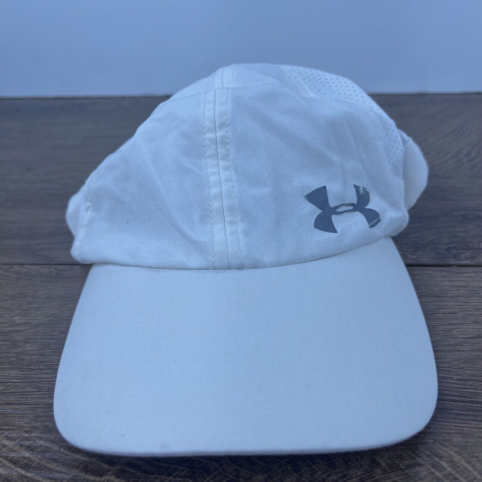 Under Armour Under Armour Running Hat UA Athletic White Hat Adjustable Wo Size ONE SIZE - 2 Thumbnail