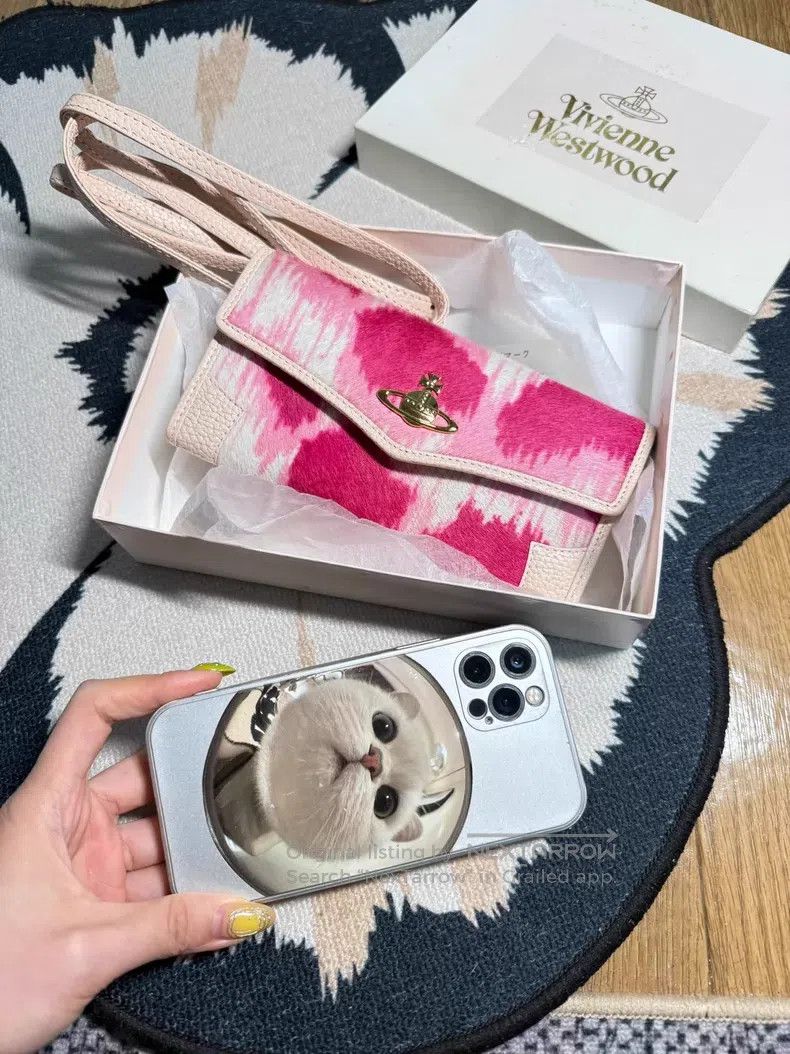 Vivienne Westwood Vivienne Westwood size os Pink Horsehair Bag Multi-Way Carr Size ONE SIZE - 3 Thumbnail