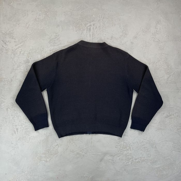Vintage Vintage Brookfield Uniforms Rib Knit Zip Front Sweater Grailed