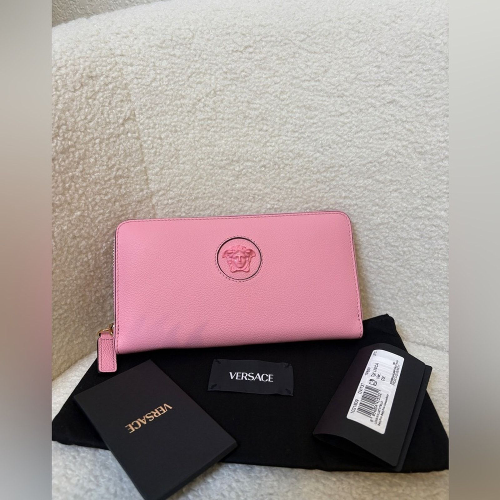 Versace Versace Medusa Pink Zip-Around Wallet Size ONE SIZE - 2 Thumbnail
