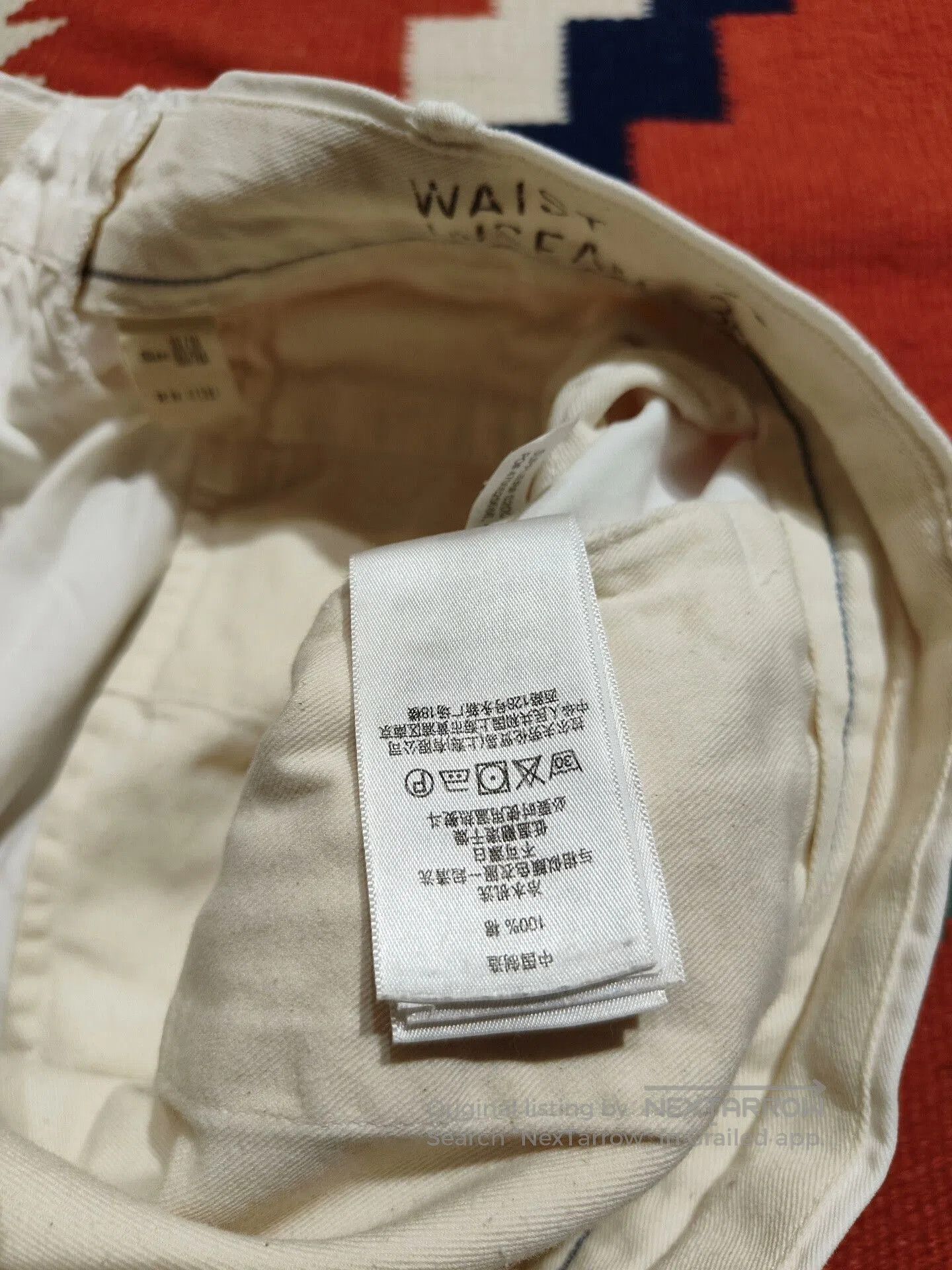 RRL Ralph Lauren RRL White Chino Casual Pants. Size US 30 / EU 46 - 6 Thumbnail