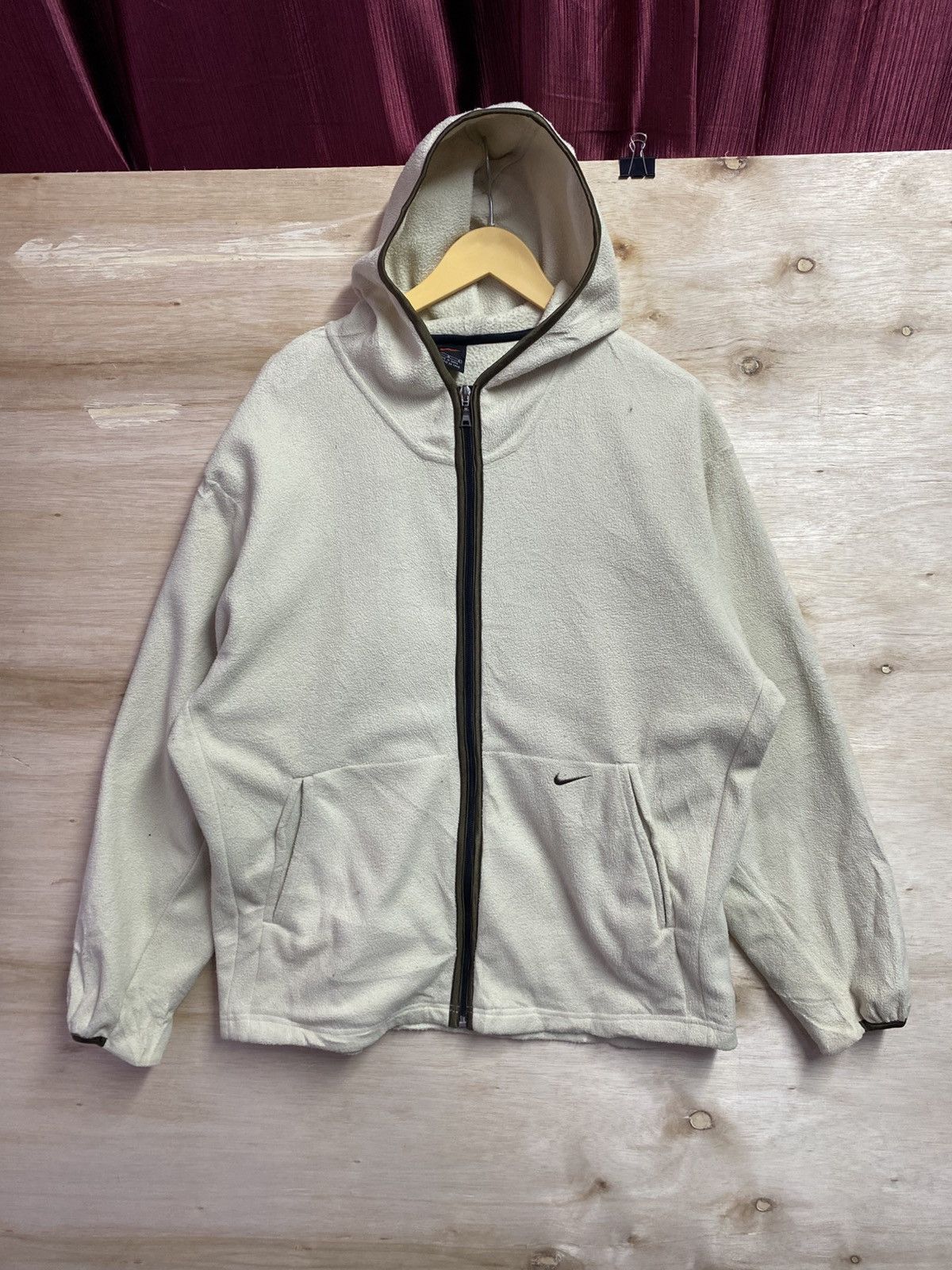 Nike Vintage Nike zipper ups small logo fleece hoodie jacket Size US XL / EU 56 / 4 - 1 Thumbnail