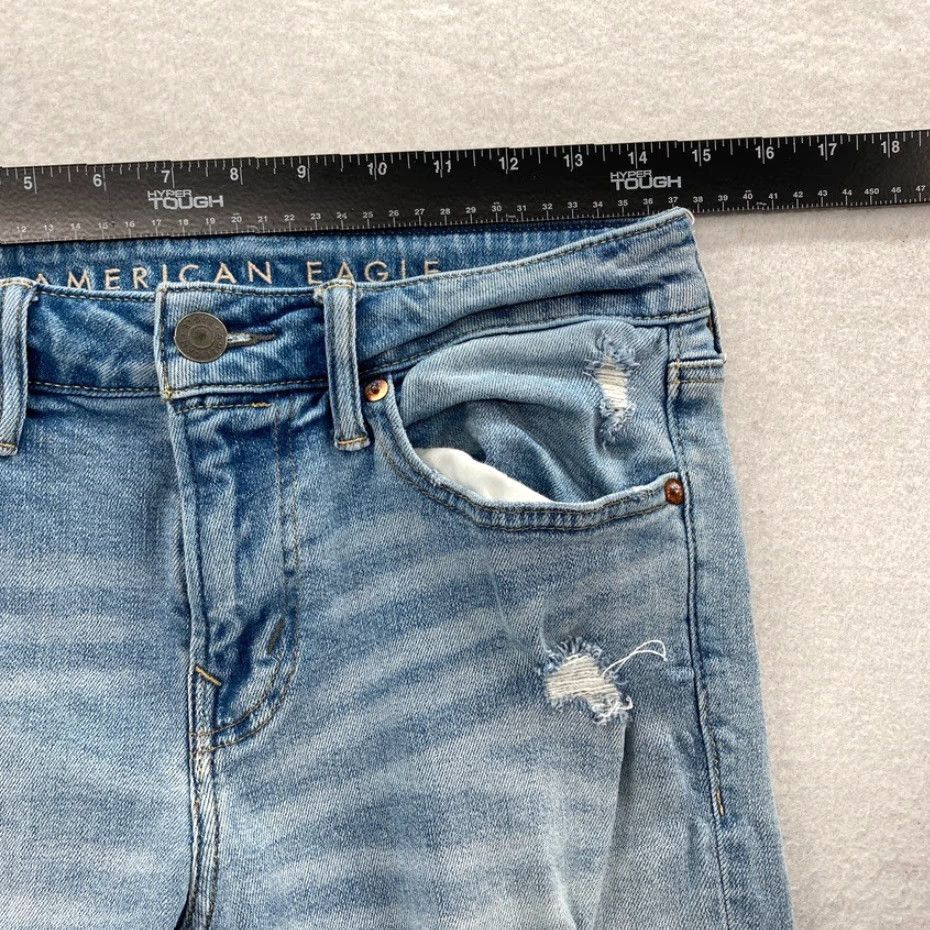 American Eagle Outfitters American Eagle Jeans Mens 30x32 Skinny Denim Blue 5-Pocket Cotton Spandex Slim Rise Low Regular Inseam 32 Pants Size US 30 / EU 46 - 7 Thumbnail