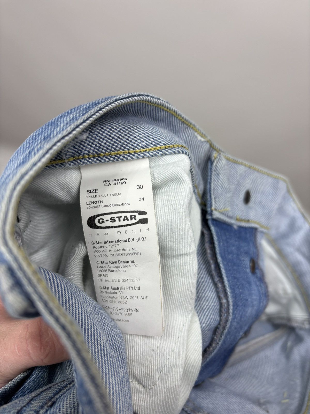 G-Star Mens jeans Y2k G Star Raw Size 30 Color Blue Size US 30 / EU 46 - 10 Thumbnail