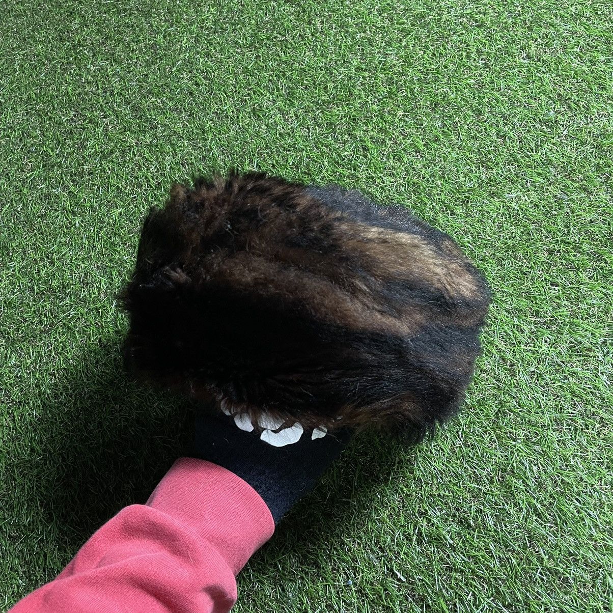 Vintage Vintage Y2K Fuzzy Mohair Beanie Dark Brown Alt Goth Boxy OS Size ONE SIZE - 3 Thumbnail