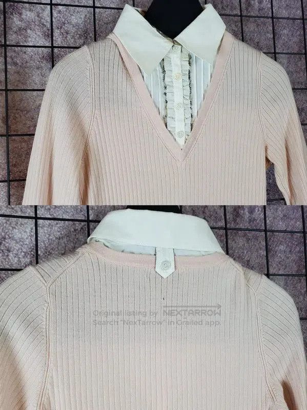 Burberry Burberry Pink Striped Wool Knit Sweater. Size S / US 4 / IT 40 - 4 Thumbnail