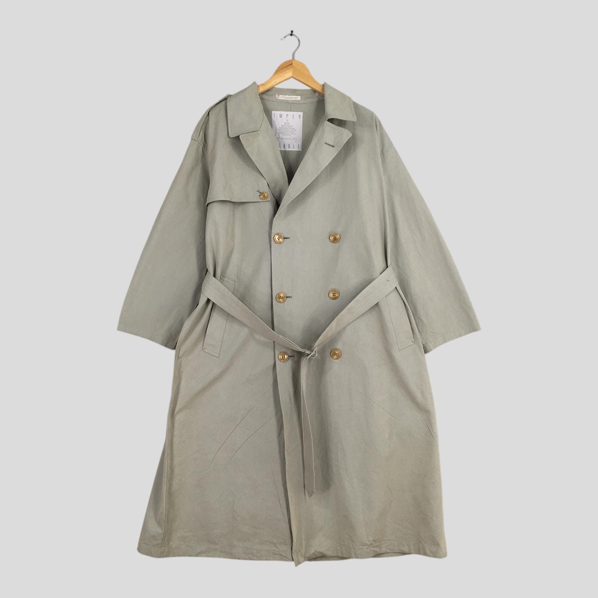1980's Yohji Yamamoto Impermeable Homme Trenchcoat Jacket M