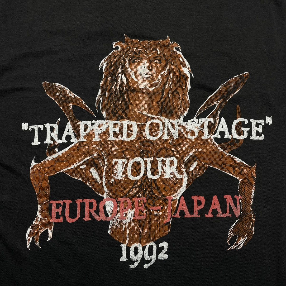 Band Tees × Metallica × Vintage Rage Trapped Europe Japan Tour 1992 T-Shirt Size US L / EU 52-54 / 3 - 4 Thumbnail