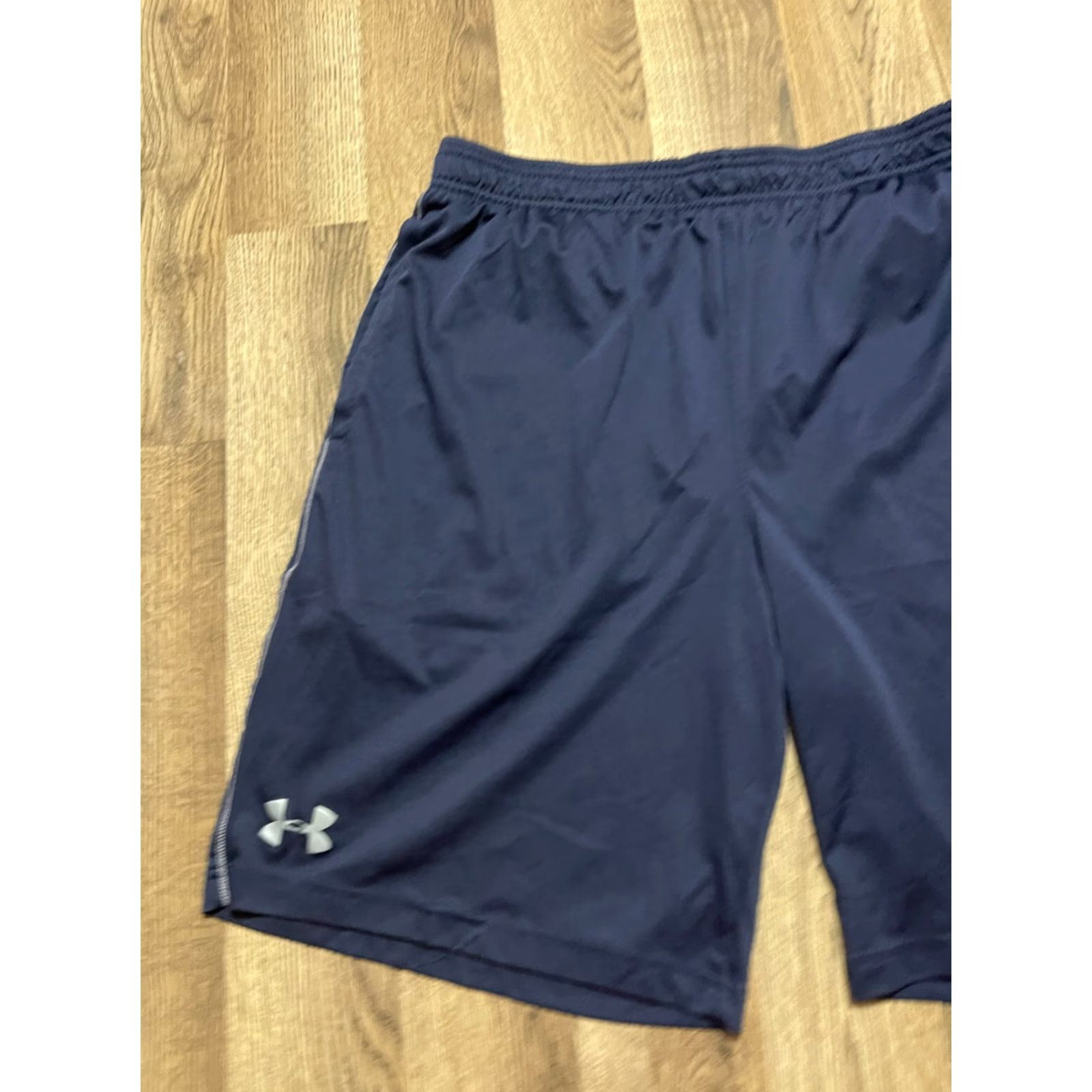 Under Armour Under armour Shorts Men's XL Blue Gray Pull On Basketball Shorts Size US 36 / EU 52 - 3 Thumbnail