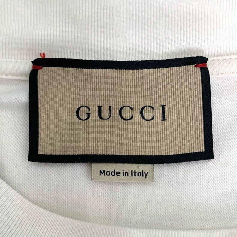 Gucci Gucci Logo cherry embroidery round-neck beige cotton short- Size US XS / EU 42 / 0 - 6 Thumbnail