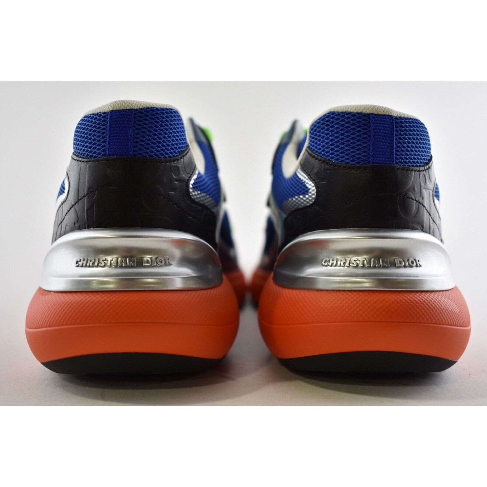 Dior Dior Mens Sorayama Orange Red Low Top Lace Up Flat Sneakers Size US 8 / EU 41 - 10 Thumbnail